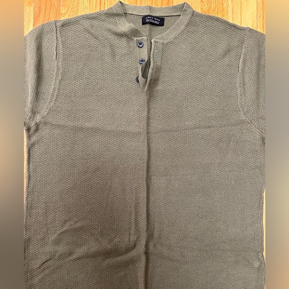 Zara Summer Green Short Sleeve Shirt - Picture 3 of 4